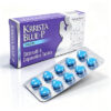 巔峰藍P超級威而鋼雙效片 KRRISTA BLUE-P 外包裝盒正面 - 西地那非110mg+達泊西汀110mg 印度The Lotus Biotech