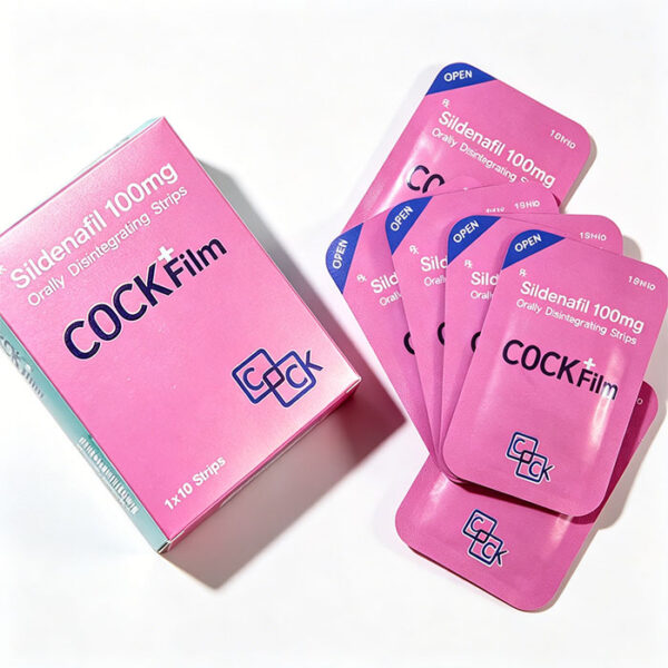 紫玫瑰-2-3 COCK Film威而鋼口溶膜 鋁箔單片包裝與商品陳列 - 西地那非100mg 10片盒裝