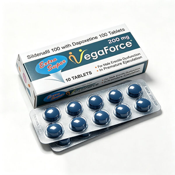 藍蝌蚪-2 印度藍蝌蚪雙效威而鋼 Vega Force 鋁箔排裝與藥品規格 - 10粒裝 雙效威而鋼