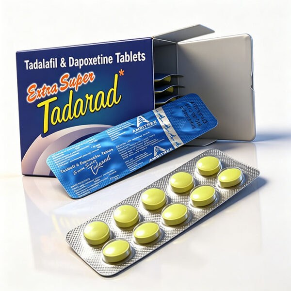 超級必利勁120mg 外包裝盒正面 - Extra Super Tadarad 雙效持久錠 印度Ambitree Pharma