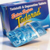 超級必利勁120mg 鋁箔單排藥板特寫 - Extra Super Tadarad 雙效成分標示